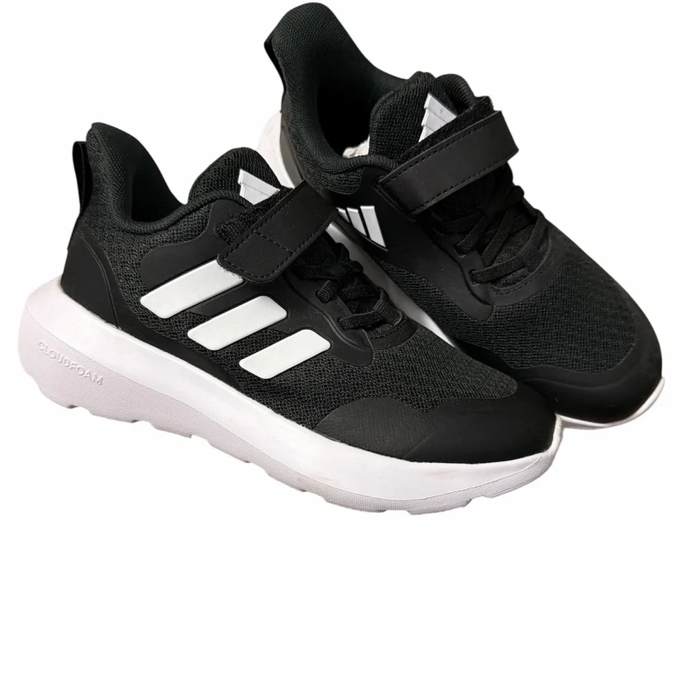 adidas Kids Black and White Sneakers - Picture 1 of 5